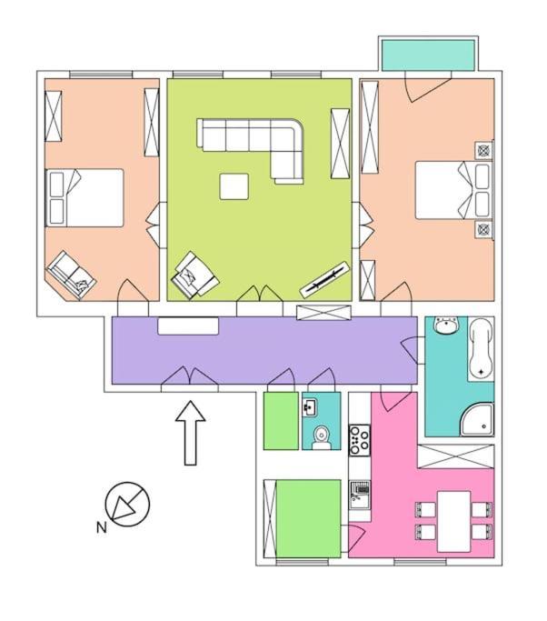 Large And Modern Apartment In The Heart Of Praga Zewnętrze zdjęcie